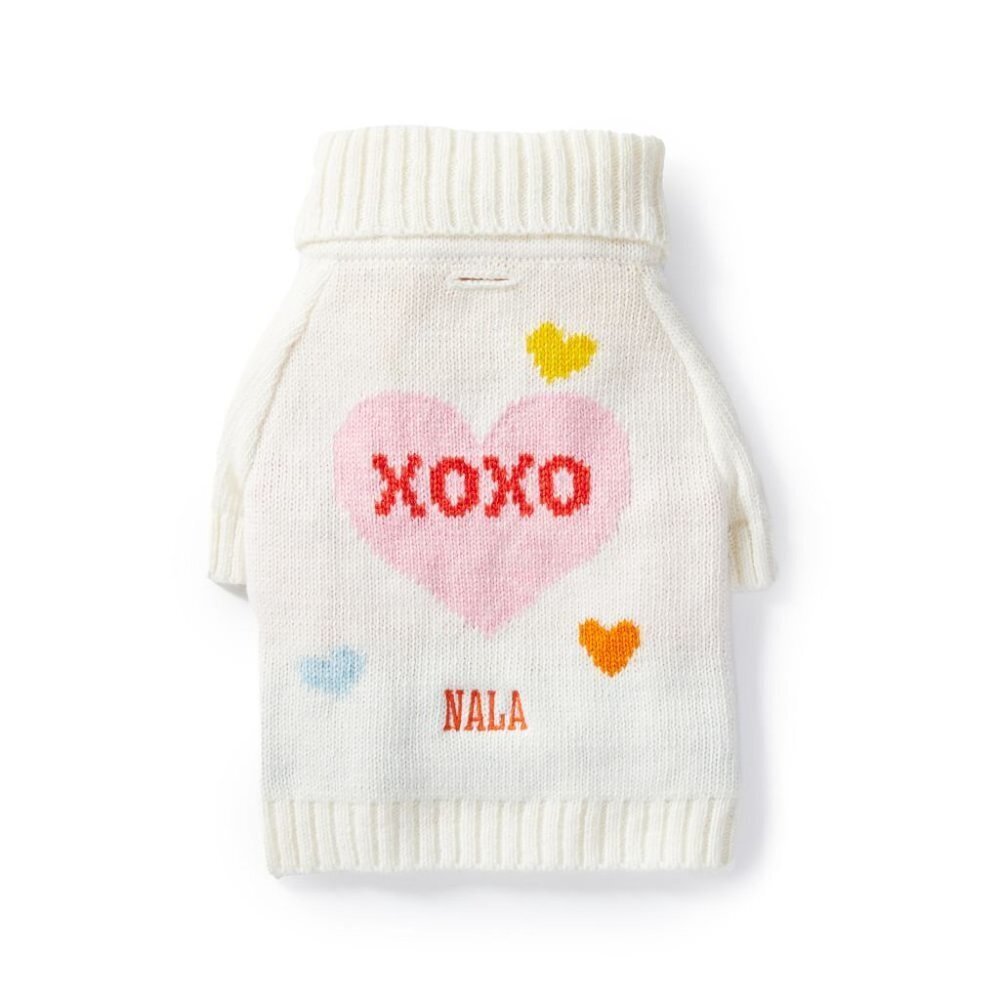 NEW Mark & Graham Love Knit Dog Sweater - Small / Med - Poodle, Pug, Bichon - Picture 2 of 9